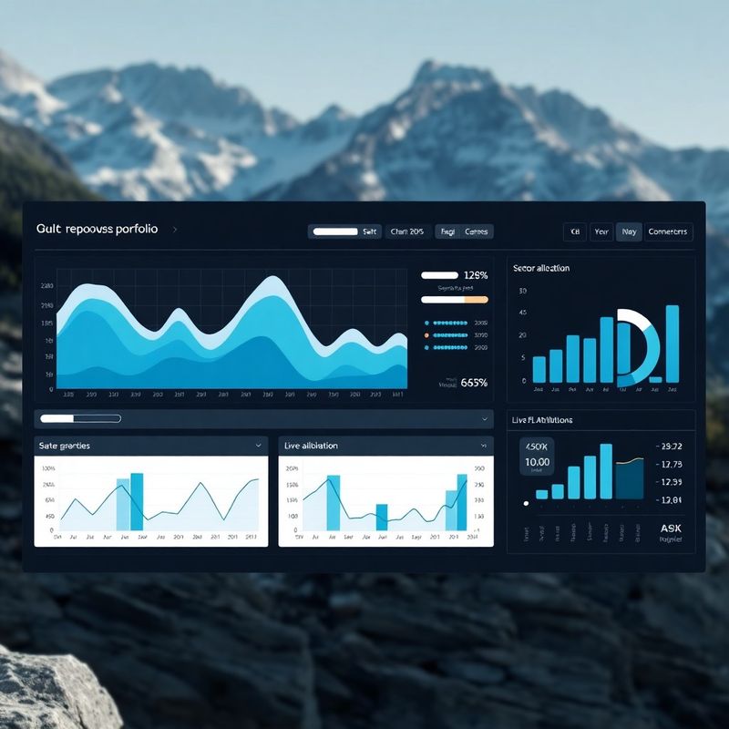 Portfolio exposure heat-map dashboard with sector allocation grids and live P&L attribution