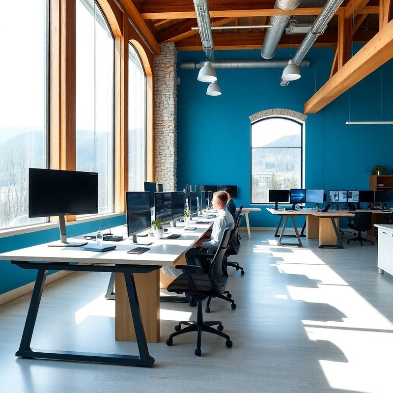 Interior of Sterling Partners' modern fintech office in Maribor
